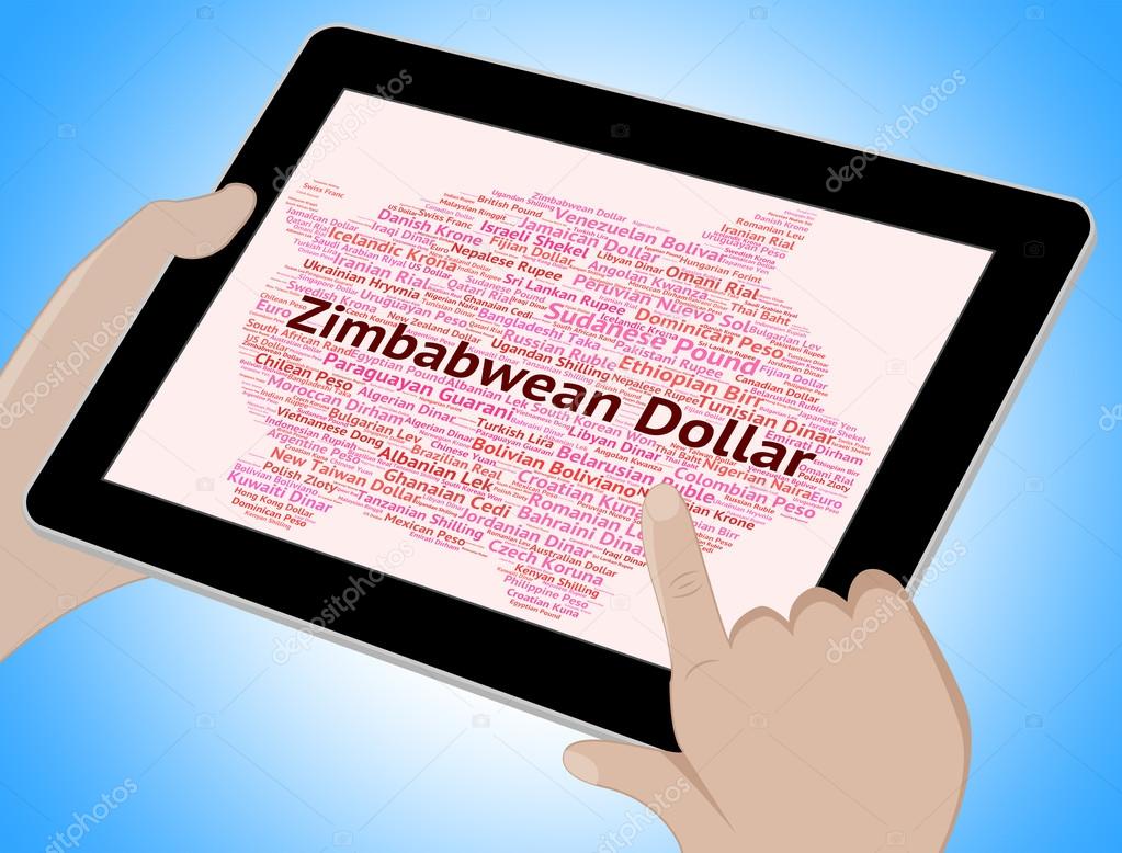 Zimbabwean Dollar Represents Foreign Currency And Currencies Stock - 